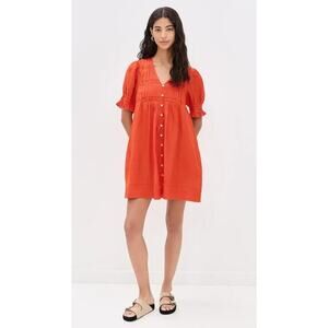 SEA NEW YORK Zora Chili Button Down Mini Dress Size XXS NWT